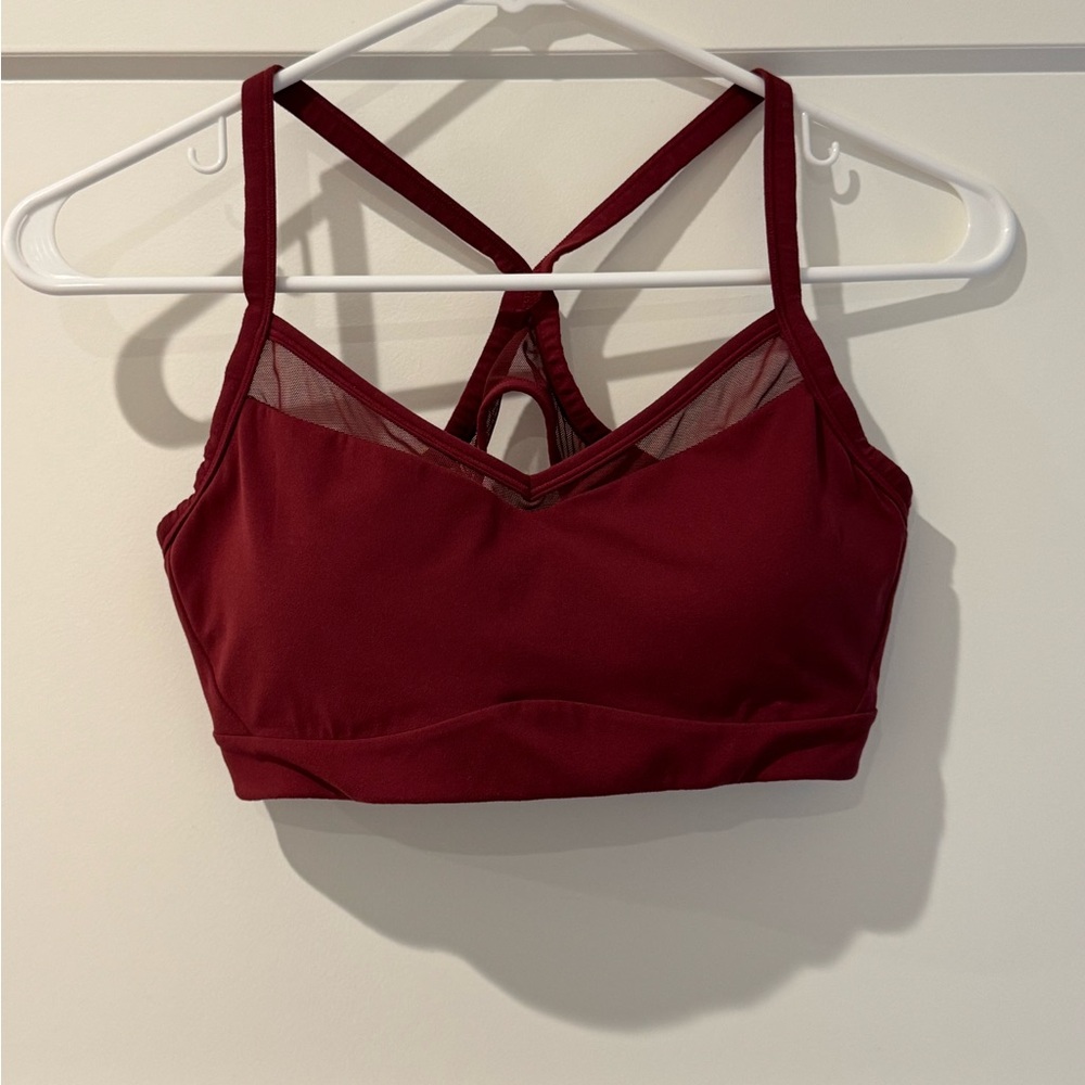 Athleta Burgundy Strappy Bralette